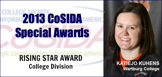 Special Awards Salute: KatieJo Kuhens earns 2013 Rising Star Award for college division